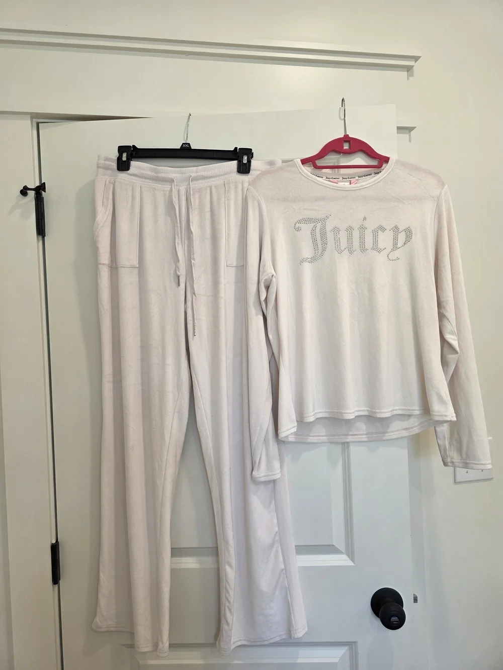 NEW Juicy Couture Rhinestone Logo Lounge Set XL - Picture 2 of 3
